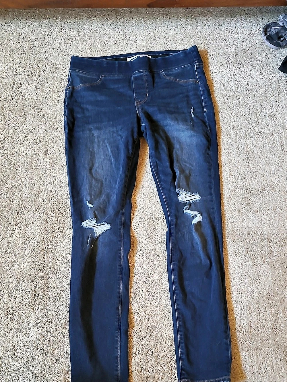 Old Navy Rockstar Jeggings Distressed Blue